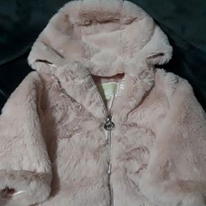 Little girls Michael kors faux fur coat never used